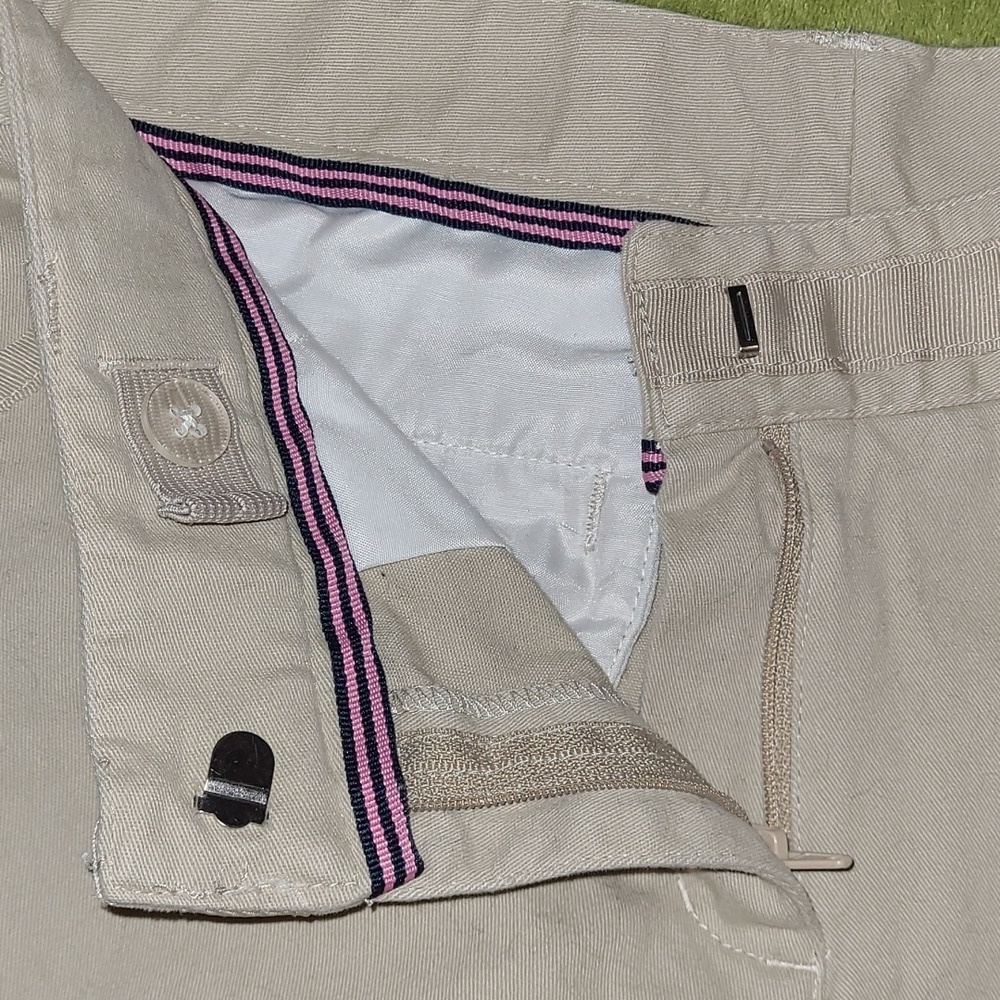 Nautica Girl Tan Khaki School Uniform Shorts Grow With Me Extended Button Waist - Picture 4 of 5